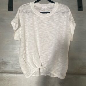 Cherish Slub Fabric with Front Knot and Drop Sleeves.